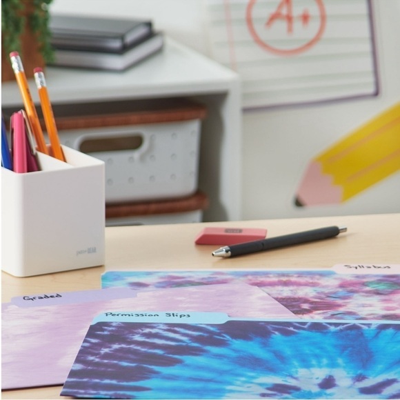Pen+Gear Acrylic 3-Piece Organization Set & Tie Dye File Folders, 6 Count Bundle - Picture 14 of 15